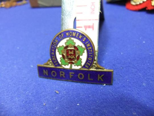 WI Womens institute norfolk federation brooch badge