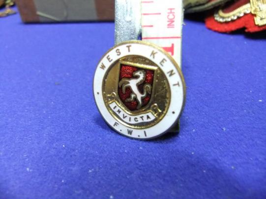 WI womens institute west kent fwi invicta brooch badge