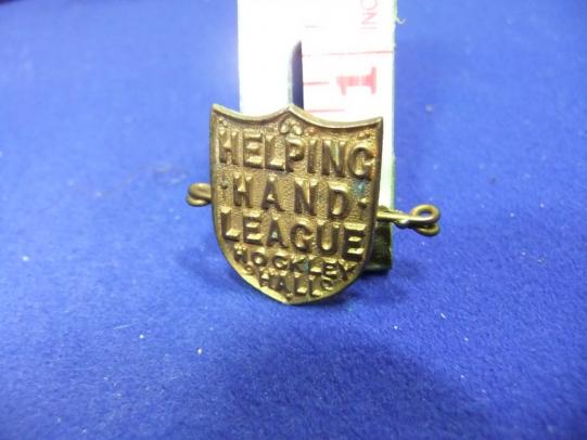 Helping hand league hockley hall badge voluntary volunteer worker ww ? home front ?