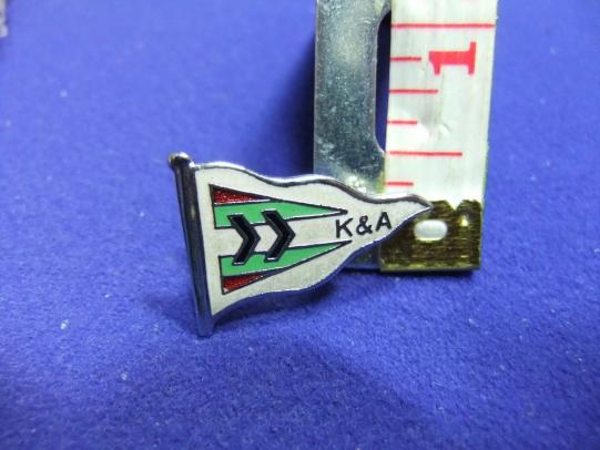 Burgee flag badge k&a kennet and avon canal club trust cruise