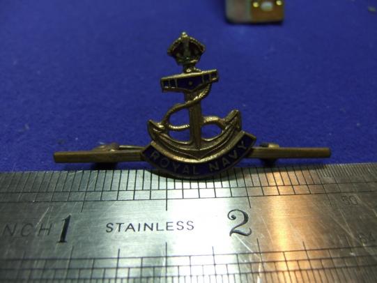 Royal navy ww sweetheart badge brooch  kings crown naval home front