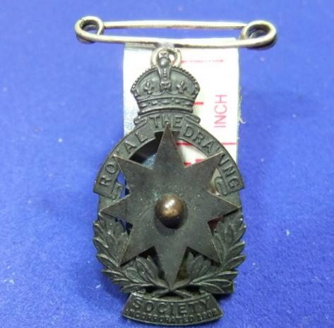 Royal drawing society inc 1902 award badge medal art education prize school