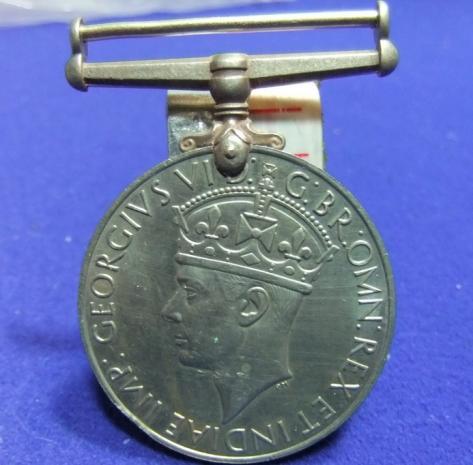 WW2 medal war medal 1939 1945 george VI ecrp edward carter preston mark service medal