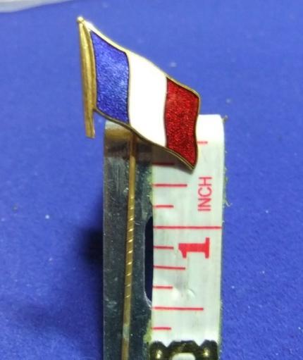 French flag tricolour souvenir patriotic stick pin badge commemorative ww