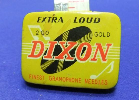 Gramophone record needle tin dixon gold extra loud 200 needles