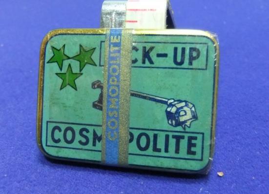 Gramophone record needle tin cosmopolite pick up needles sealed tin