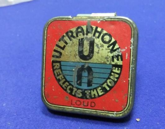 Gramophone record needle tin ultraphone reflects the tone loud needles