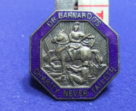 DR barnados charity badge never faileth childrens homes welfare est 1866