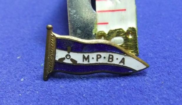 Model power boat MPBA assocn badge member membership club modelling toys