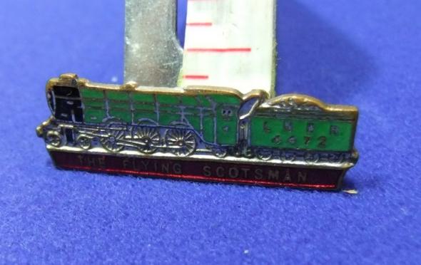 Train railway badge LNER london north eastern Flying Scotsman 4472 RSO servants orphanage charity locmotive