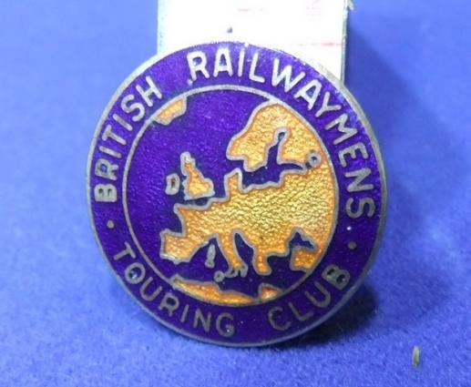 British Rail railwaymans touring club badge employee staff travel transport member membership