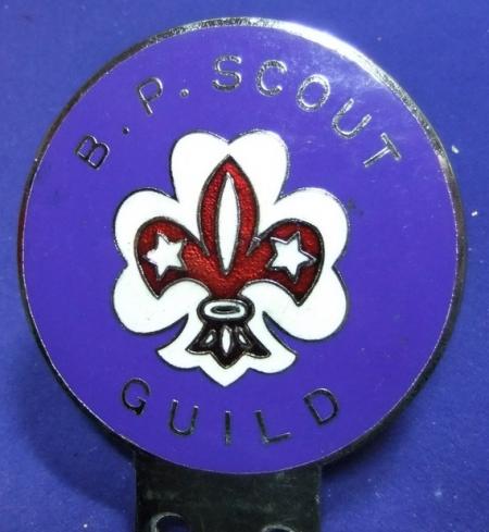 Motor car automobile club grille badge baden powell bp boy scout league bumper member motoring