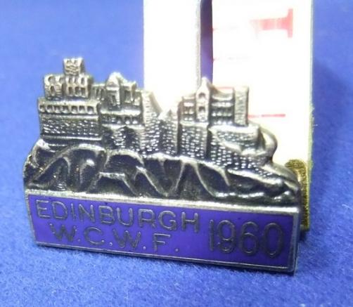 WCWF Edinburgh 1960 badge castle federation council conference ? member delegate