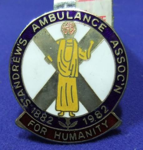 St Andrews Ambulance assocn badge centenary