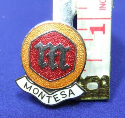 Montessa motor cycle bike badge advert advertising