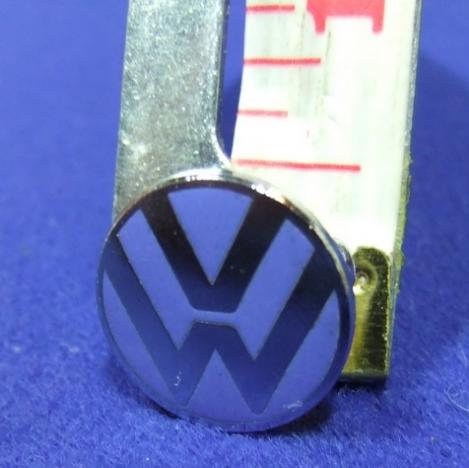VW Volkswagen badge motorcar advert advertising