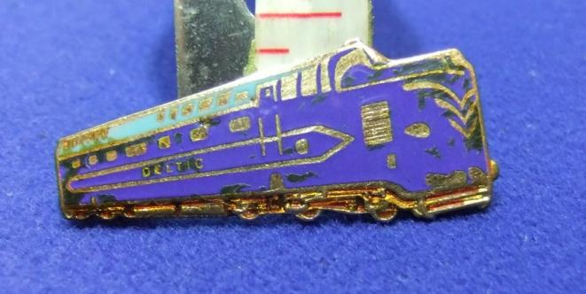 Train railway badge Deltic RSO railway servants orphanage charity locomotive