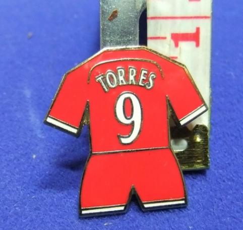 Football shirt strip badge fernando torres liverpool club fan supporter player