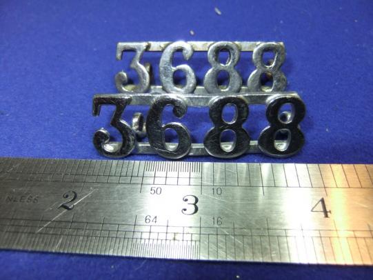 transport corporation 3688 pair collar badges