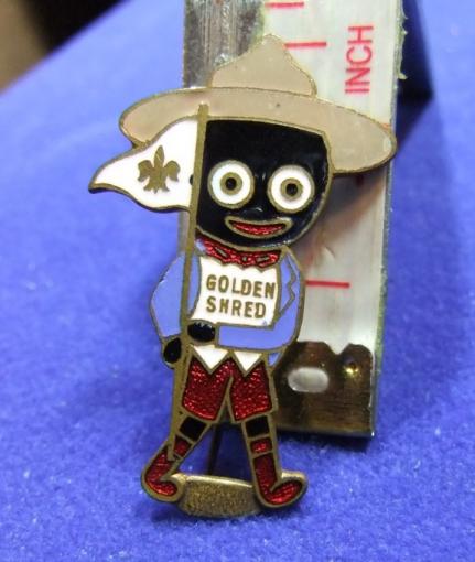 Robertsons jam golly scout bush hat badge advert advertising