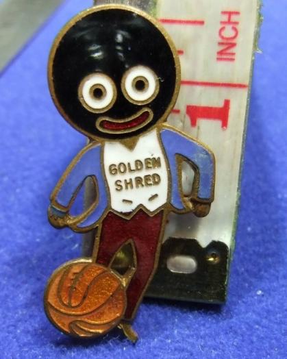 Robertsons jam golly badge football player footballer