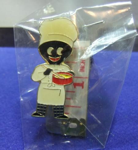 Robertsons jam golly badge fat chef 1990s large acrylic