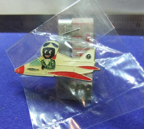Robertsons jam golly badge pilot 1990s large acrylic