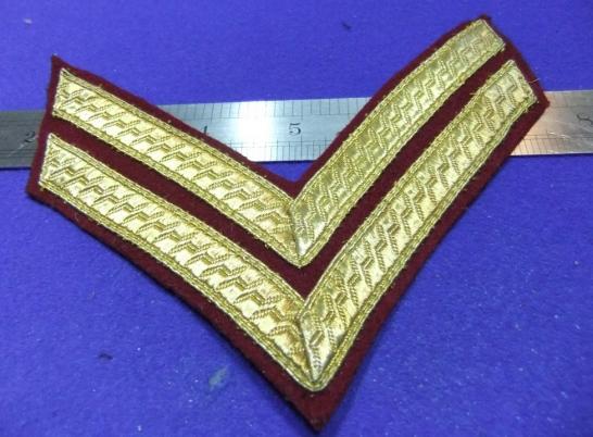 british army patch badge gold bullion stripes chevron insignia