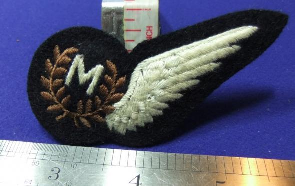 raf royal air force M meteorological padded half wing brevet