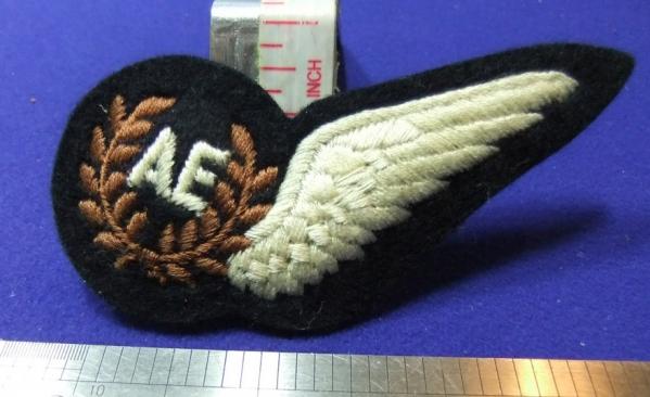 raf royal air force AE air electronics padded half wing brevet