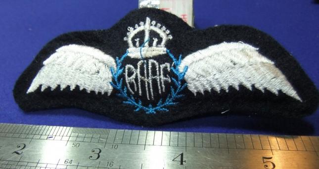 royal australian air force padded pilot full wing brevet