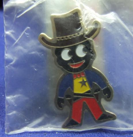 Robertsons golly badge cowboy sealed 1980s in packet