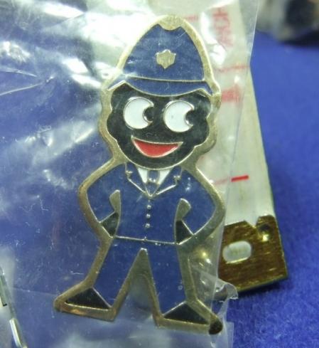 Robertsons golly badge brooch policeman 1980s