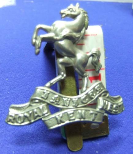 ww military cap badge royal kent west regiment