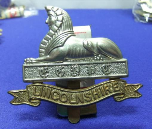 military cap badge lincolnshire regiment egypt