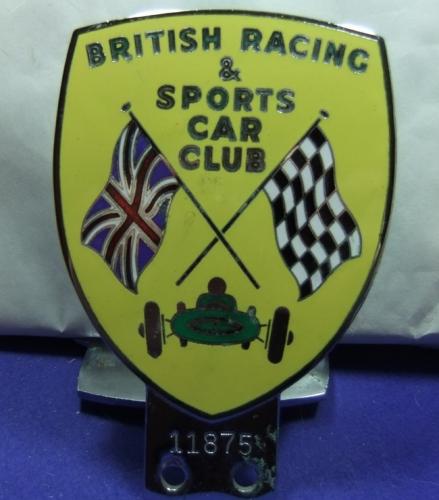 BARC car grille badge British Racing And Sports Car Club