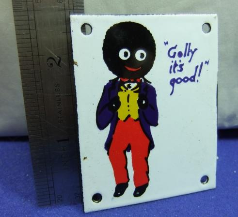 Robertson golly enamel sign miniature