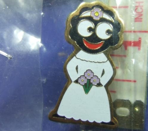 Robertsons golly badge brooch bride 1999 fancy dress