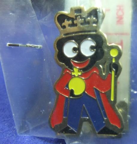 Robertsons golly badge brooch king 1999 fancy dress