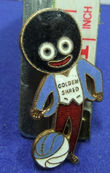 Robertson white waistcoat Golly footballer badge Gaunt