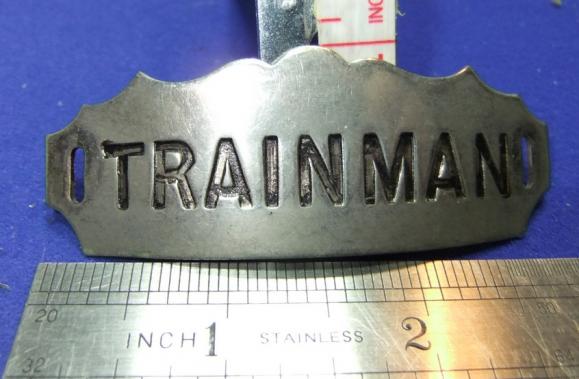 Badge Rail Railway Trainman totem usa