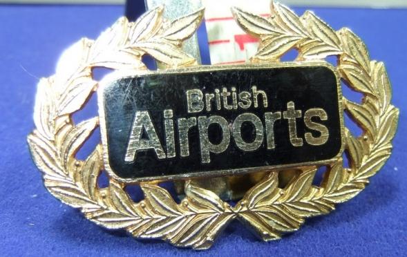 Badge British Airports Authority BAA aviation 1980s