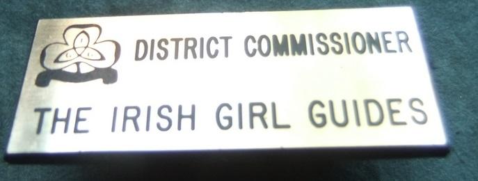 Girl Guides Irish Ireland District Commissioner Badge