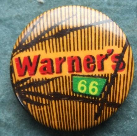 Tin Badge Warners Holiday Camp 1966 Advertising