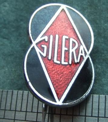 Badge Motor Cycle Bike Gilera Biker Rider Owner 1970s