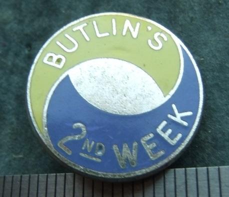 Butlins Holiday Camp Badge 2nd Week Pass Gaunt