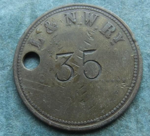 Railway LNWR Check Token London North Western