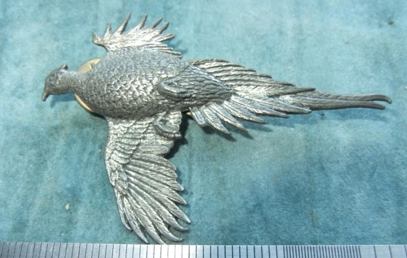 Badge Wildfowling Shooting Pheasant Pewter