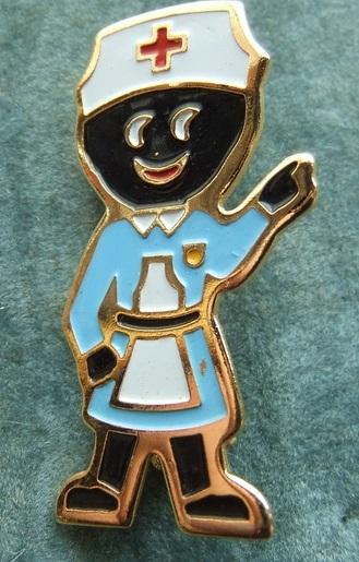 Robertsons golly badge brooch nurse 1990s