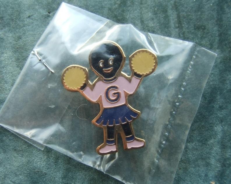 Robertsons Golly Badge 1996 Set Cheerleader